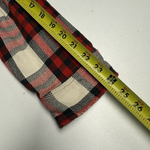 Vintage St Johns Bay Big Mac Flannel Shirt Mens L Tall 22x30 Red Cotton USA - Picture 8 of 9